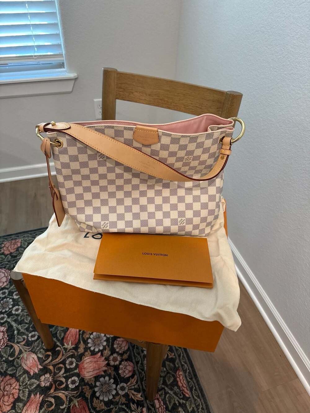 Louis Vuitton Damier Azur Graceful PM Hobo Bag